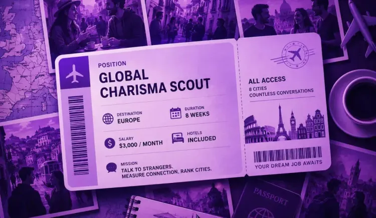 Get Paid to Travel Europe and Talk to Strangers